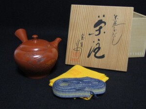 高橋道八 (華中亭道八) 青華 染付 四君子 煎茶器揃 | 骨董品買取・和