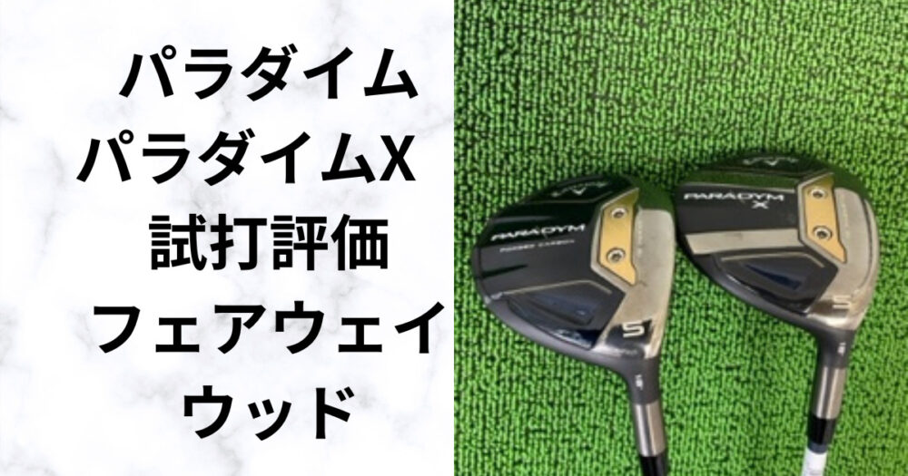 試打評価】パラダイム パラダイムX 頑張らなくてもいいフェアウェイ
