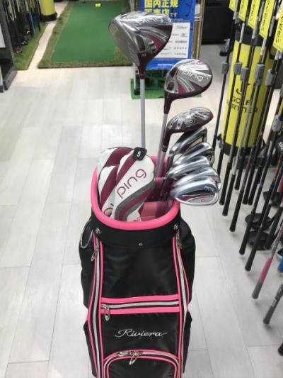 激レア！ピンのレディース、レフティ、極上中古、フルセットが入荷