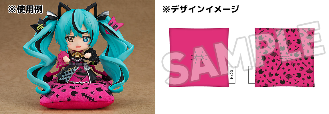 ねんどろいど 初音ミク 黒招きミクVer. 専用猫座布団つきキャラアニ