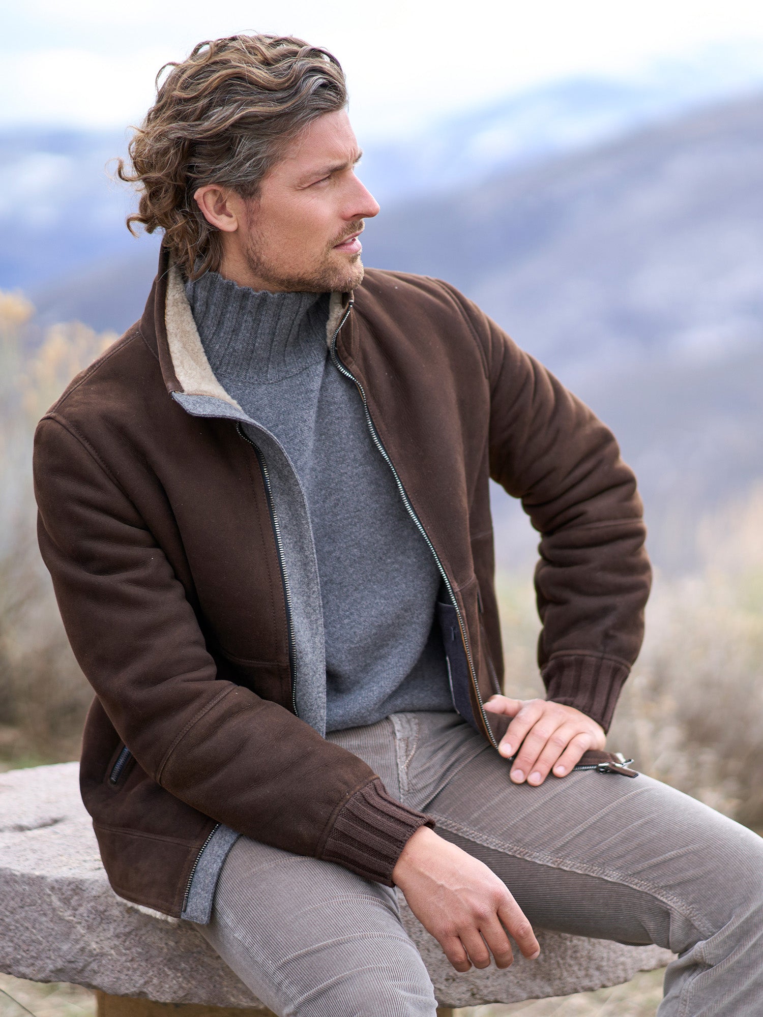 Alvin Shearling Bomber Jacket – Gorsuch