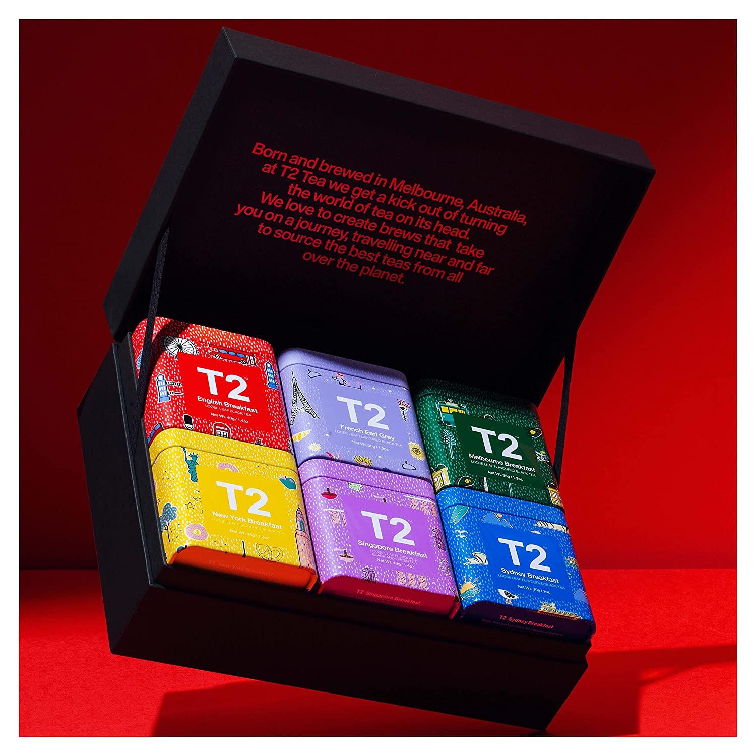 T2 Tea World of Breakfast Black Tea Gift Pack - Limited Edition