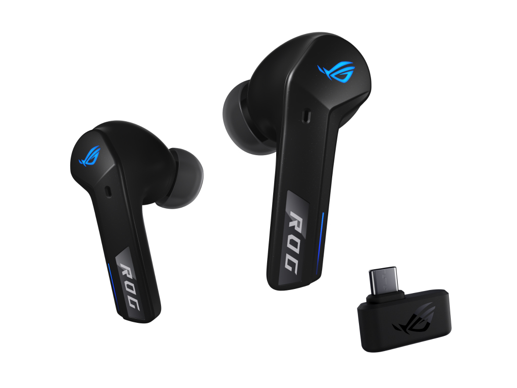 骨伝導AIマイク搭載の低遅延ワイヤレスゲーミングイヤホン、ASUS「ROG