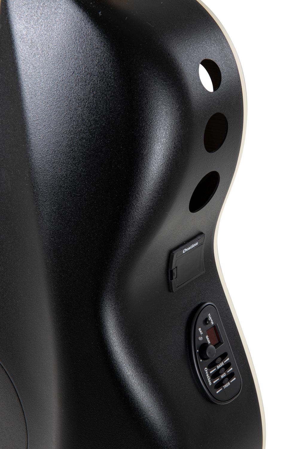 Ovation Celebrity Deluxe E-Acoustic Guitar CDX40-5-G, Black Satin