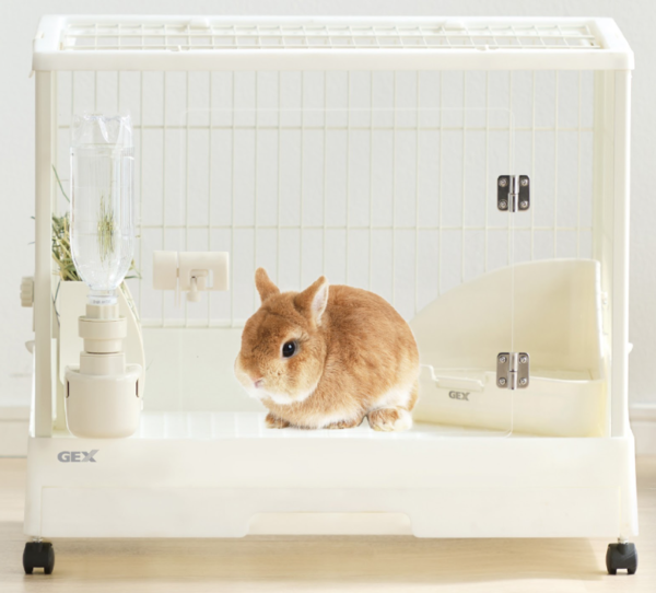 前面ワイヤーなし!?クリアに見えるうさぎケージが新登場！