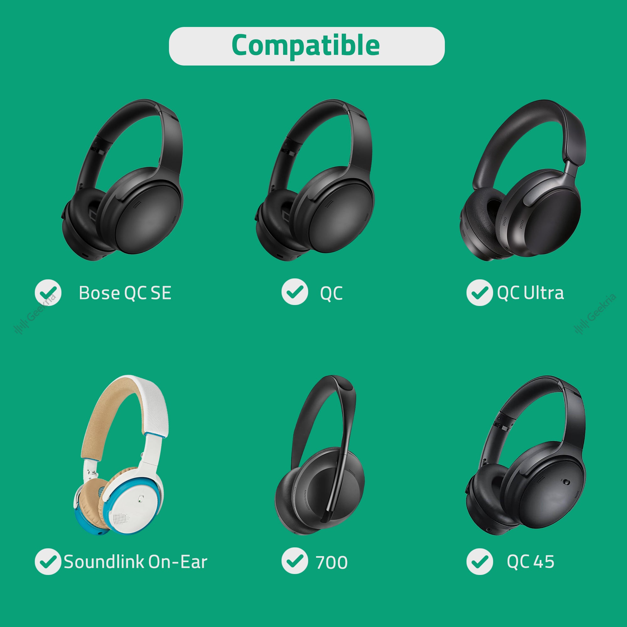 Geekria ケーブル 互換性 オーディオコード ボーズBose QuietComfort