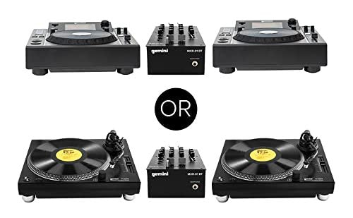 Professional DJ Pod Mixers Audio Equipment 2 Channels Bluetooth Inputs