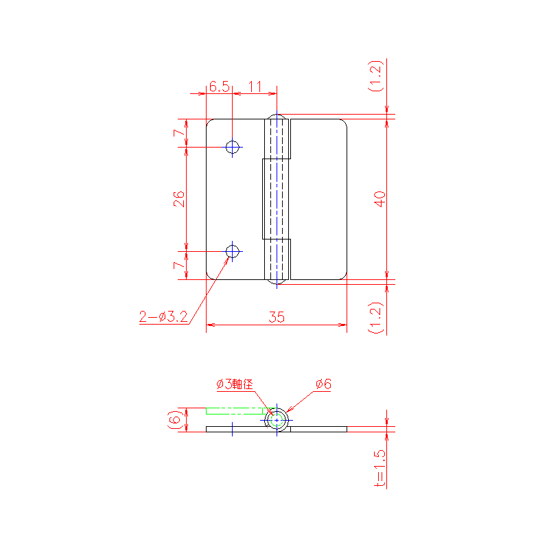 B-143-SUS | 汎用平蝶番・重量蝶番 | ジョー・プリンス竹下株式会社