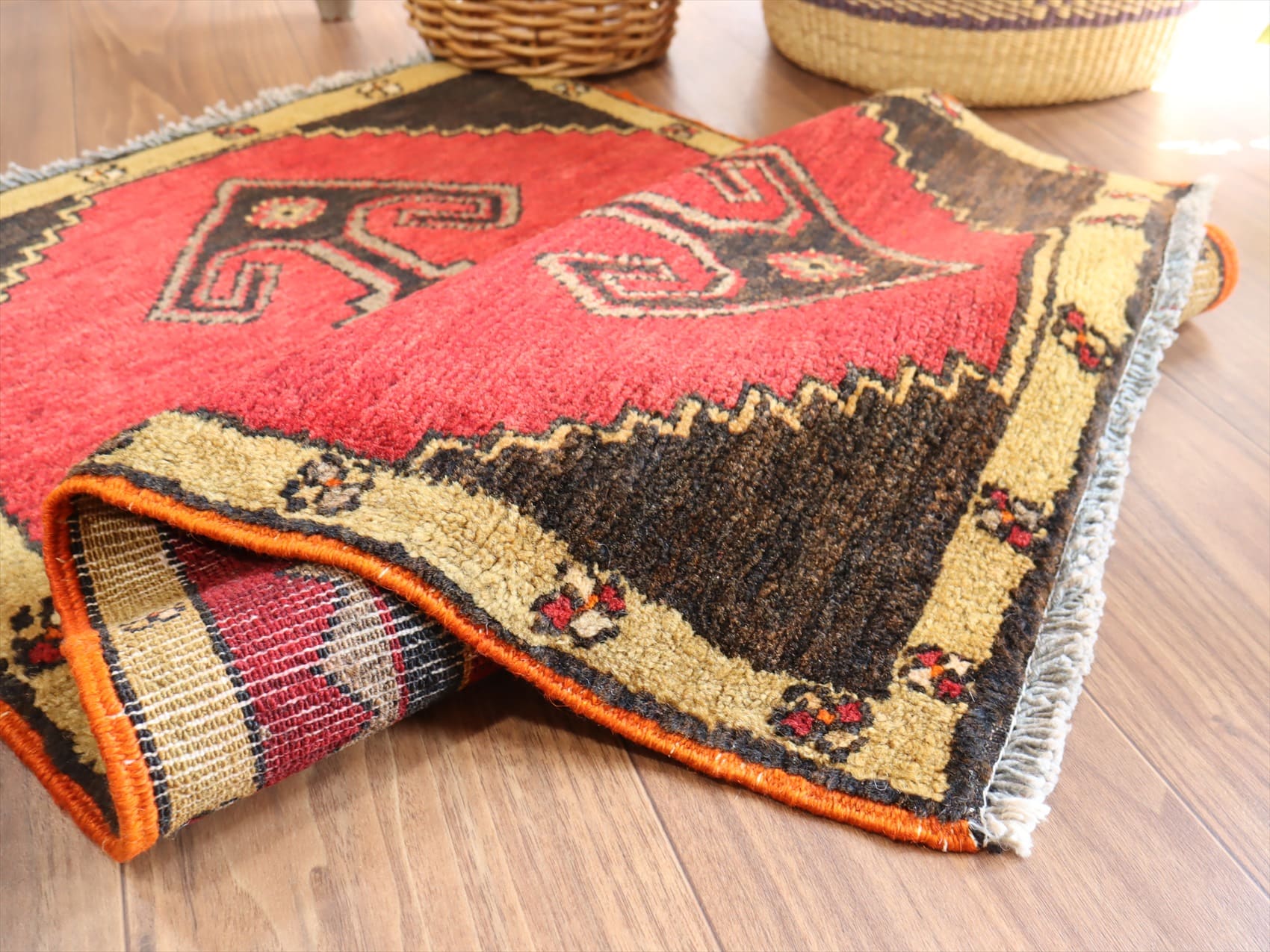 トルコ ヴィンテージラグ カルス ヤストゥック 57×90cm ギャッベ