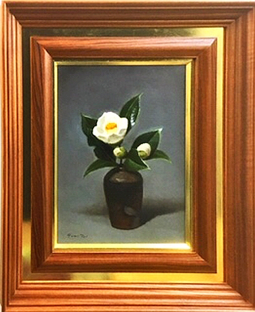 五味悌四郎 白玉椿備前壺 4号 | 有限会社 ギャラリー瑞鳳