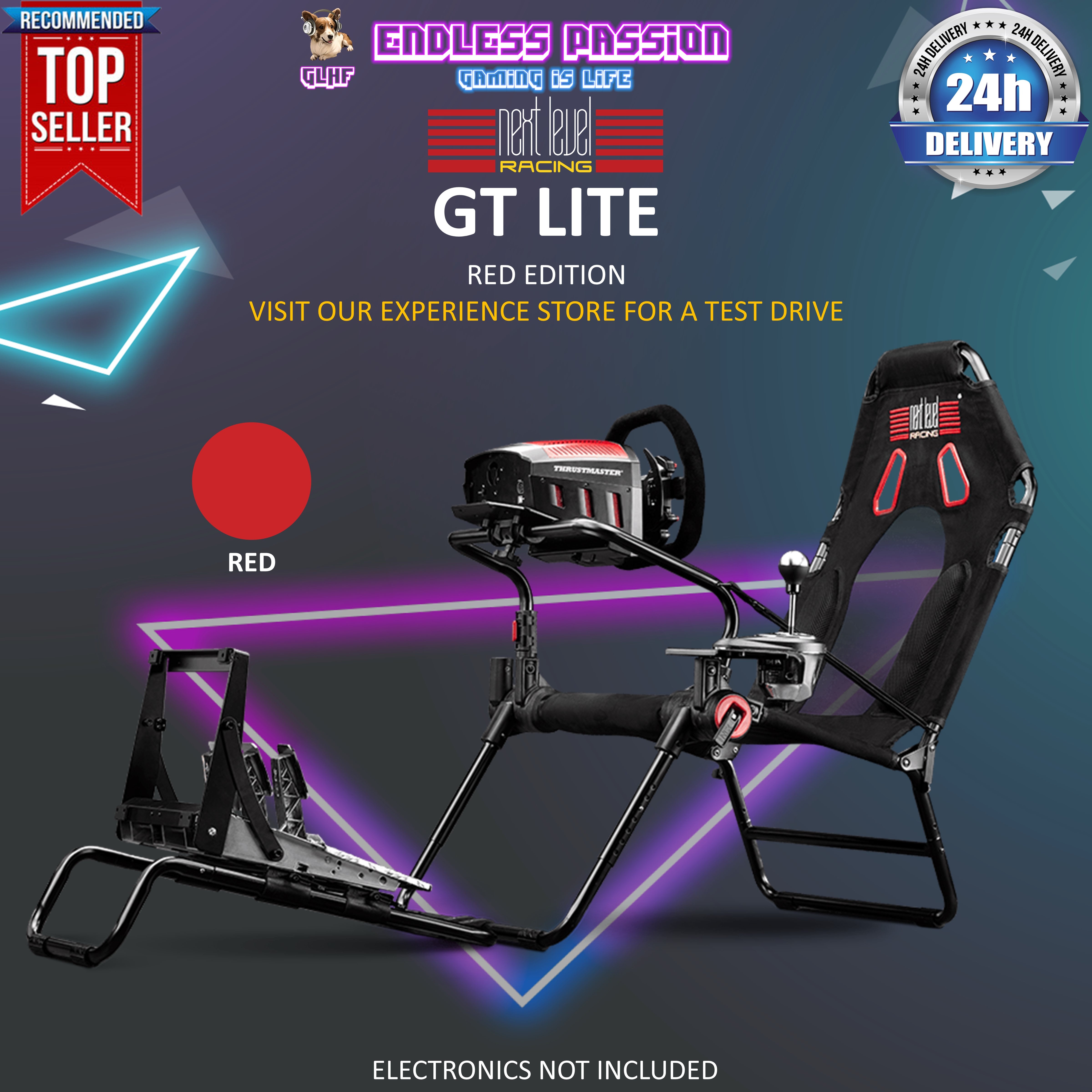 Next Level Racing GT Lite Foldable Racing Cockpit – Endless Passion