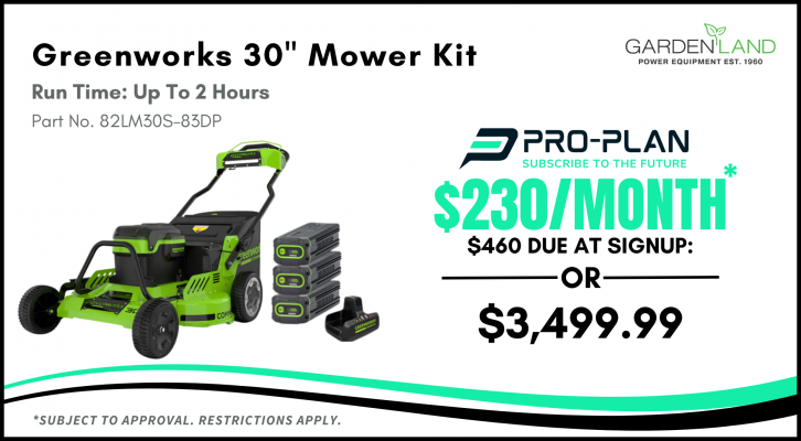 Greenworks Commercial 30″ Self-Propelled Mower Kit w/ (3) 8Ah