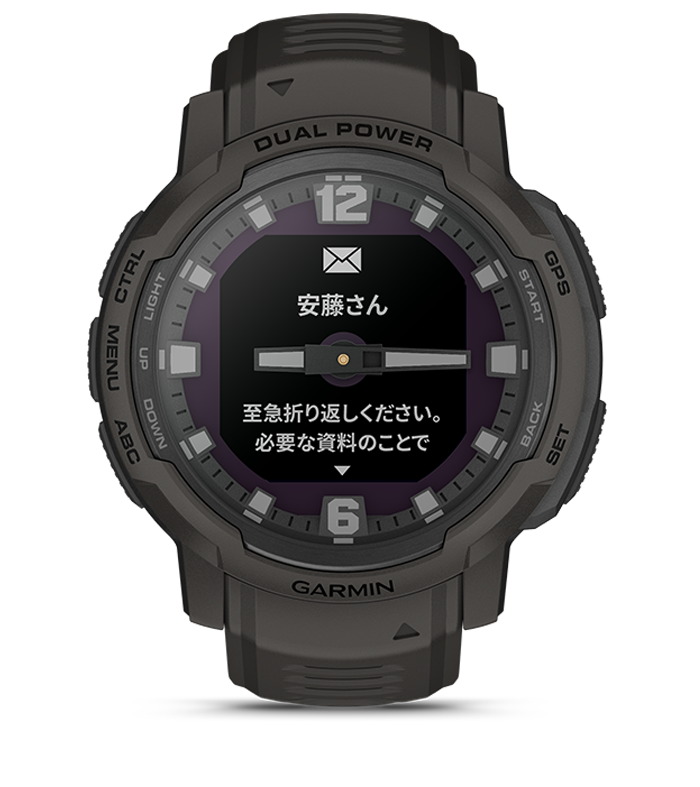Instinct Crossover Dual Power | スマートウォッチ | Garmin 日本
