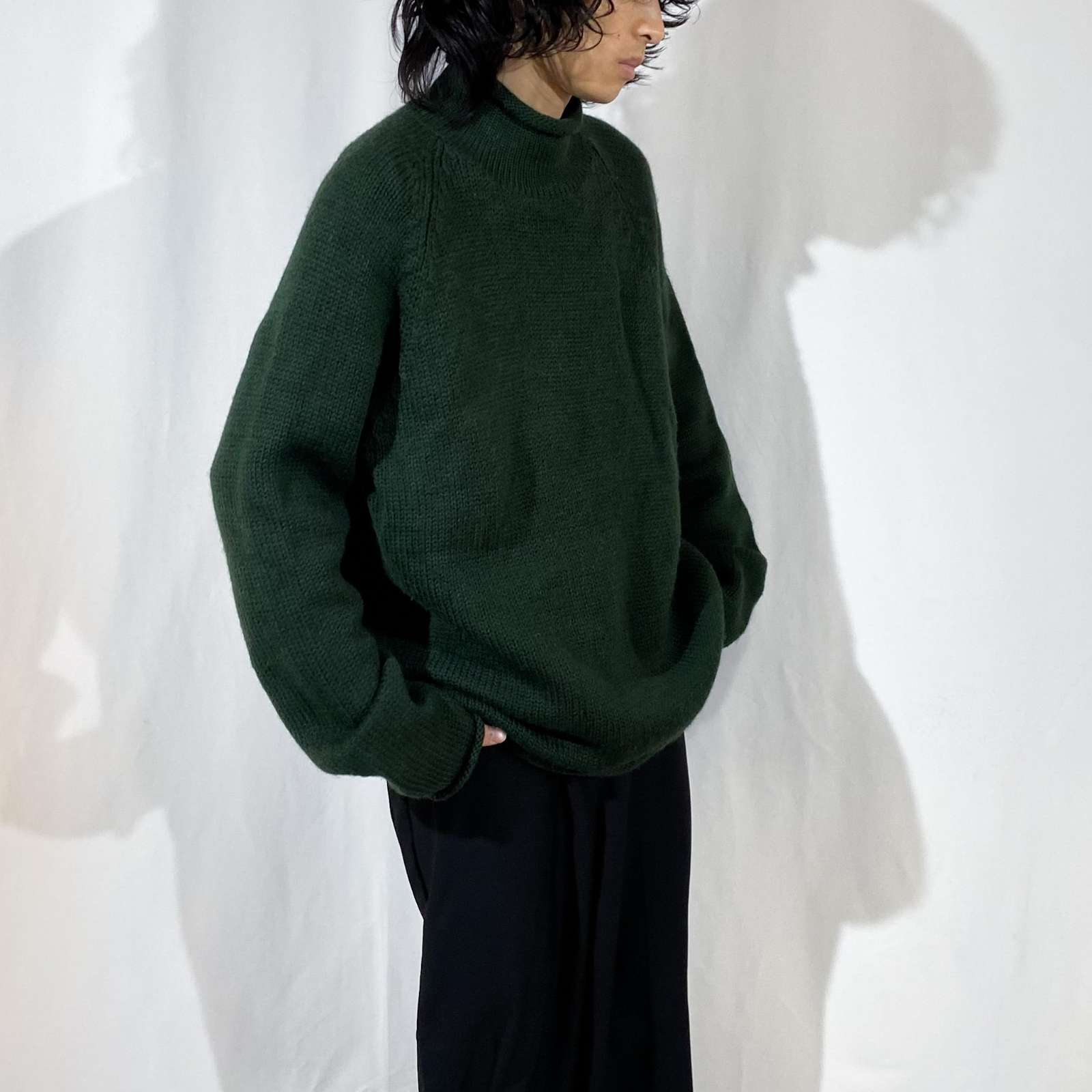 古着–90's J.Crew ウール ロールネック ニット セーター – 【古着通販