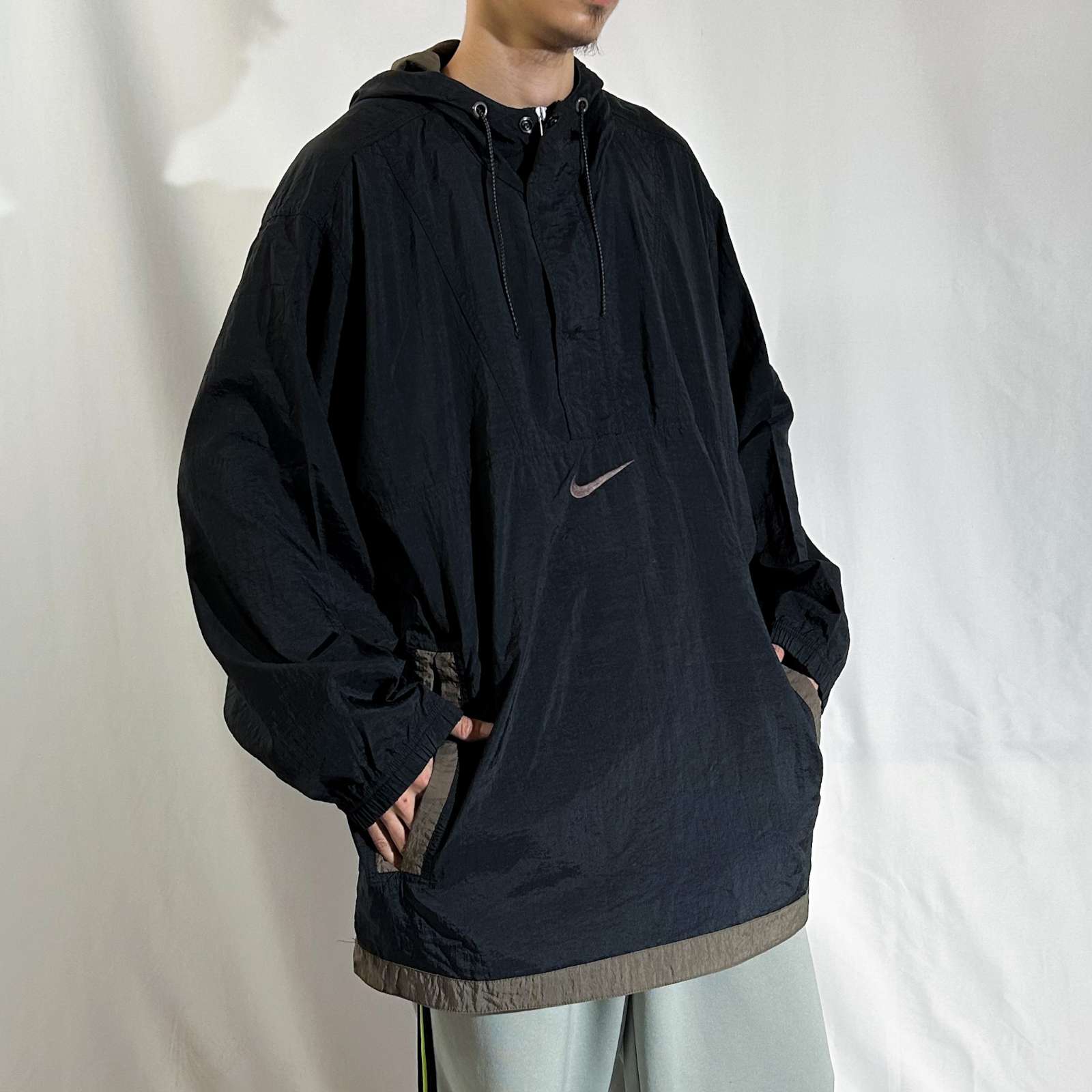 荒*様 90s NIKE ナイロンジャケット アノラックナイロン 銀タグ 短丈