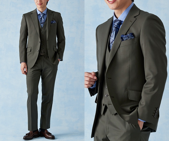 グリーン・カーキスーツの着こなし完全ガイド｜アイテム・シーン別に