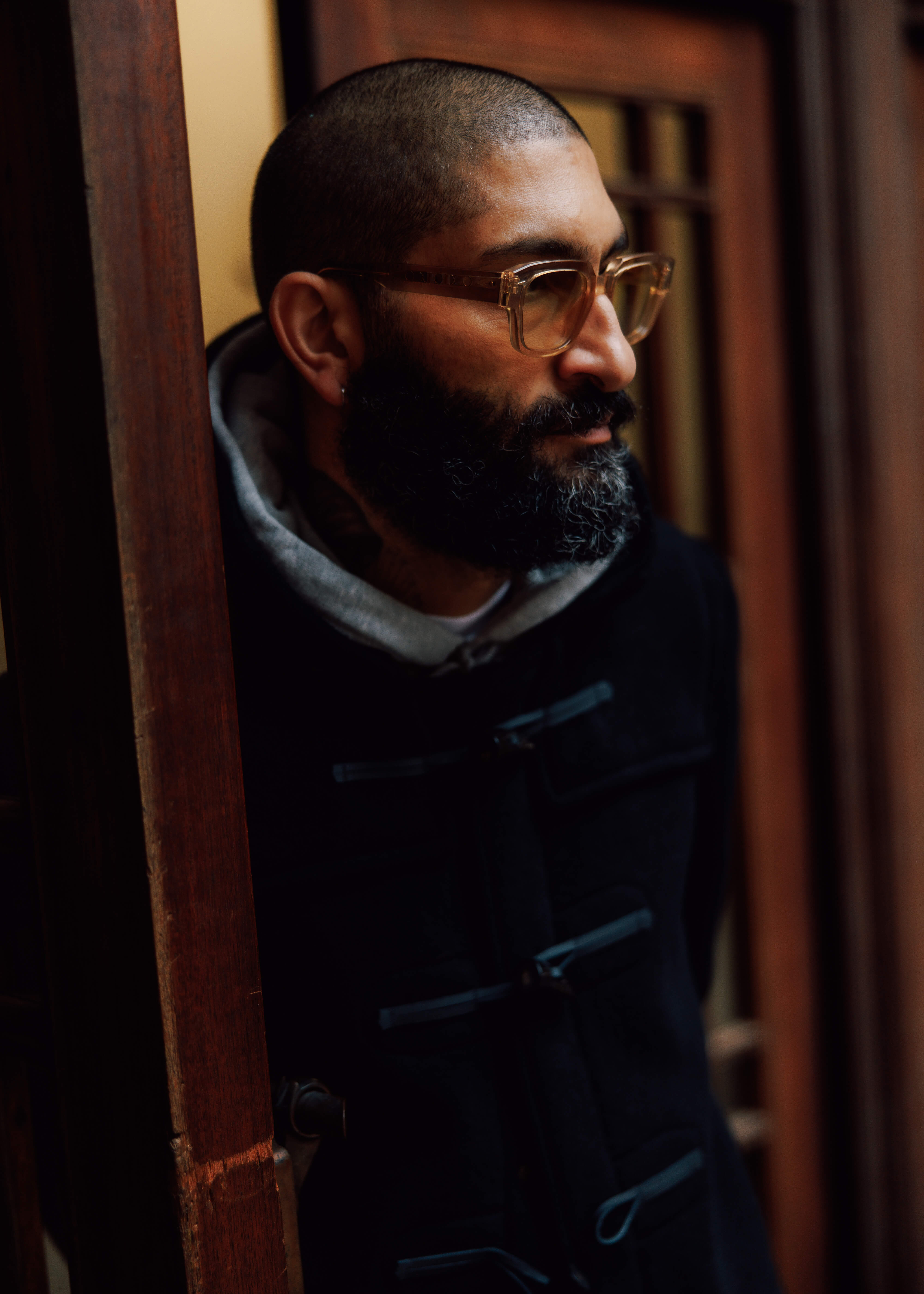 Men's Morris Duffle Coat Black Stewart | Gloverall