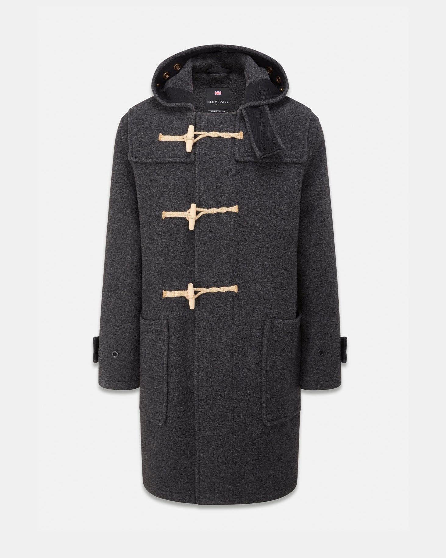 Men's Original Monty Duffle Coat Charcoal - Gloverall – Gloverall