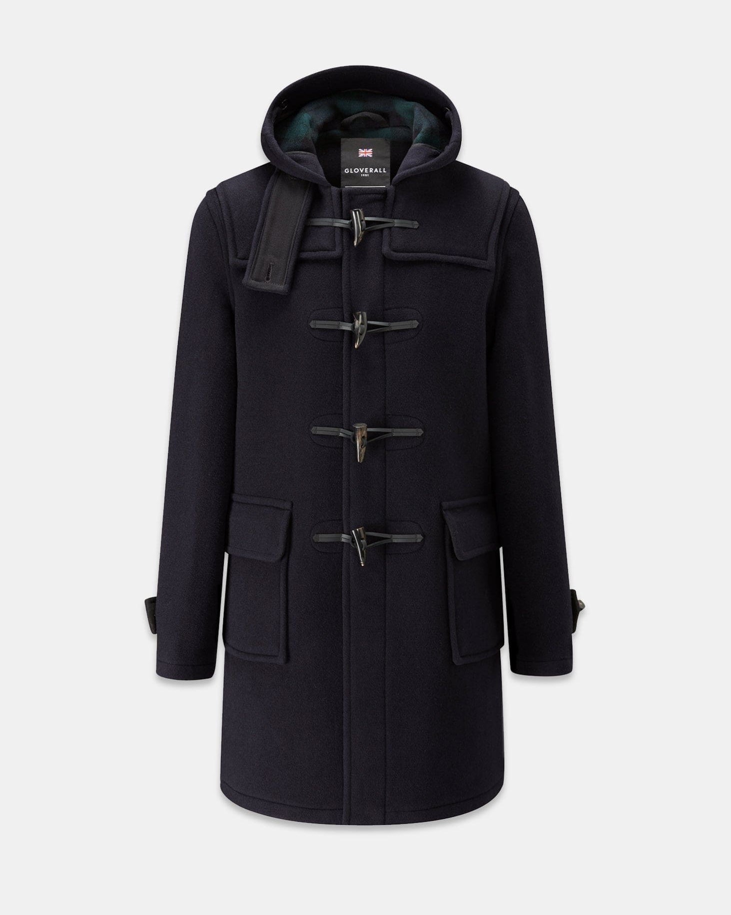 Men's Morris Duffle Coat Navy Black Watch | Gloverall