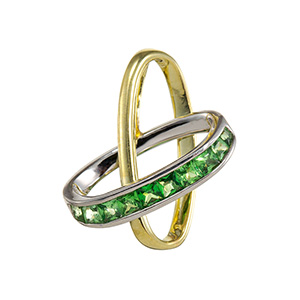 GSTV パラジウムシルバー950 天然ホワイトジルコン Mia ブローチ ZI 約