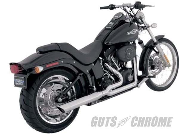 ○◇パイソン 2in1マフラー 86年以降ソフテイル用｜ハーレーパーツの