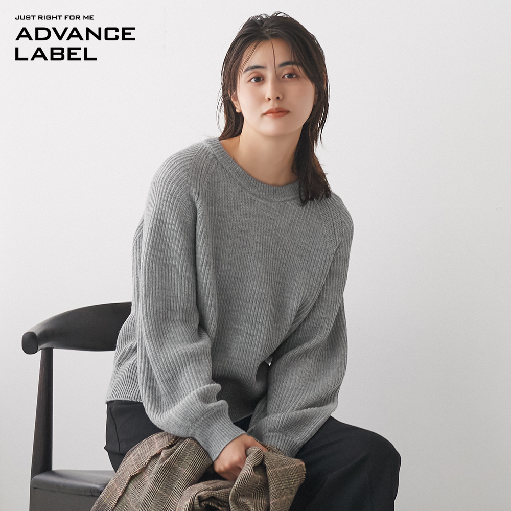 リブ編みニットプルオーバー【SALE】 ALY636 :レディース トップス