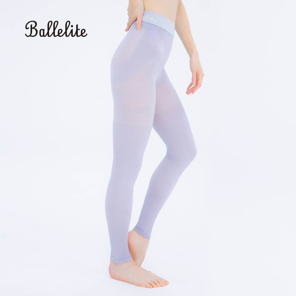 MASH×GUNZE】骨盤サポート着圧レギンス 細リブ80デニール BLF10B