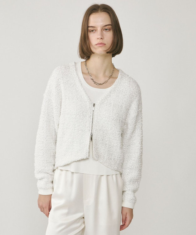 ツイードニットzipカーディガン / GRACE CONTINENTAL | GRACE