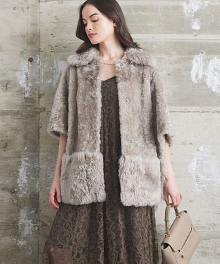 ムートンポンチョコート / GRACE CONTINENTAL | GRACE CONTINENTAL