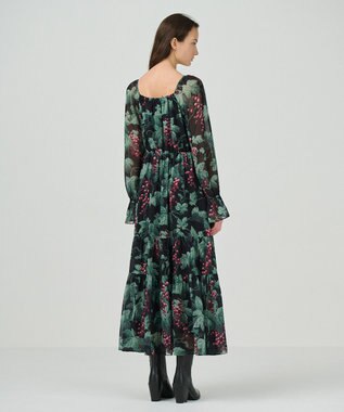 グレーププリントティアードワンピース / GRACE CONTINENTAL | GRACE