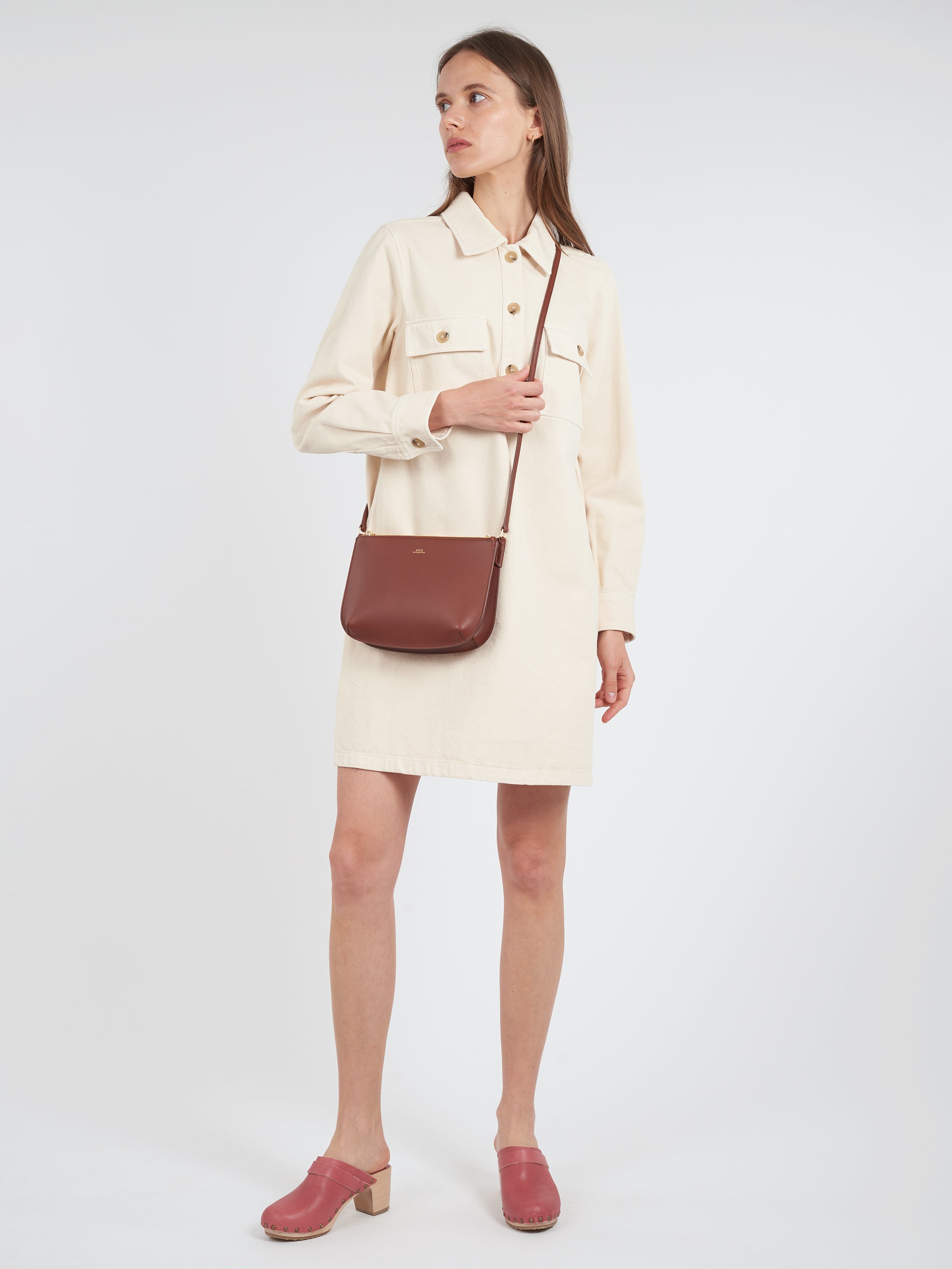 A.P.C. - Sarah Bag in Noisette (Brown) – gravitypope