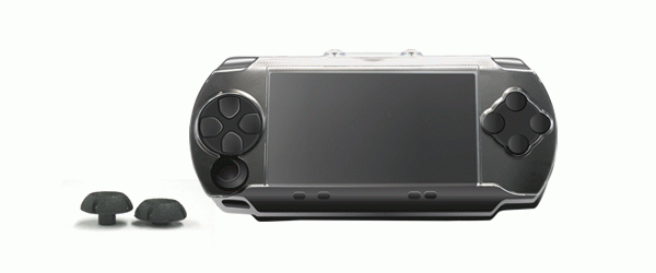 PSP用クリスタルカバーとソフトラバーパッドをセット！「GH-PSP-CVC