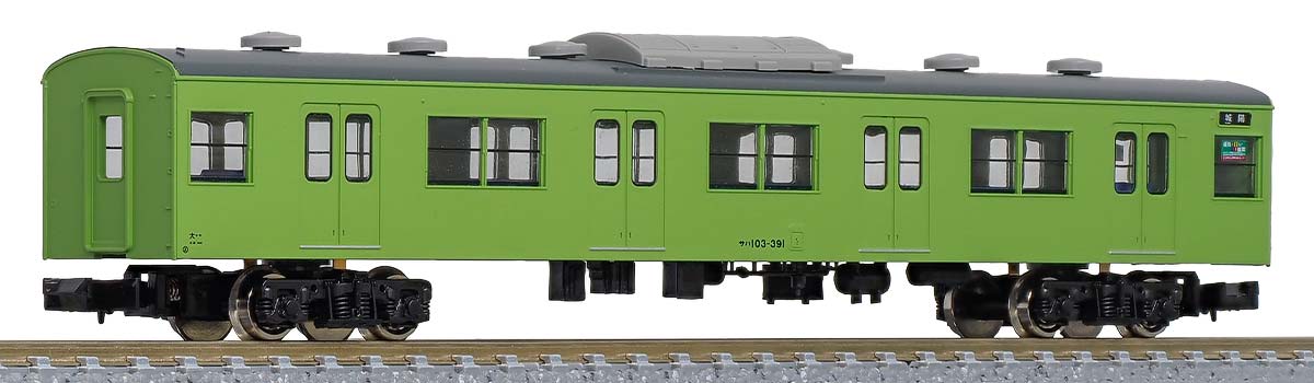 1266W＞JR103系関西形 サハ103（ユニット窓・ウグイス）1両キット