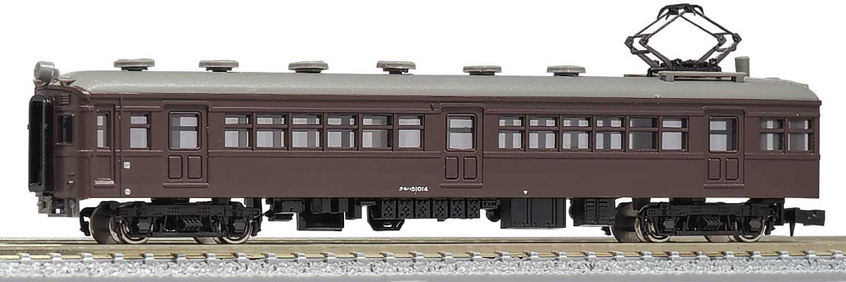 13005＞着色済み クモハ51形制御電動車（半流）（茶色）｜エコノミー