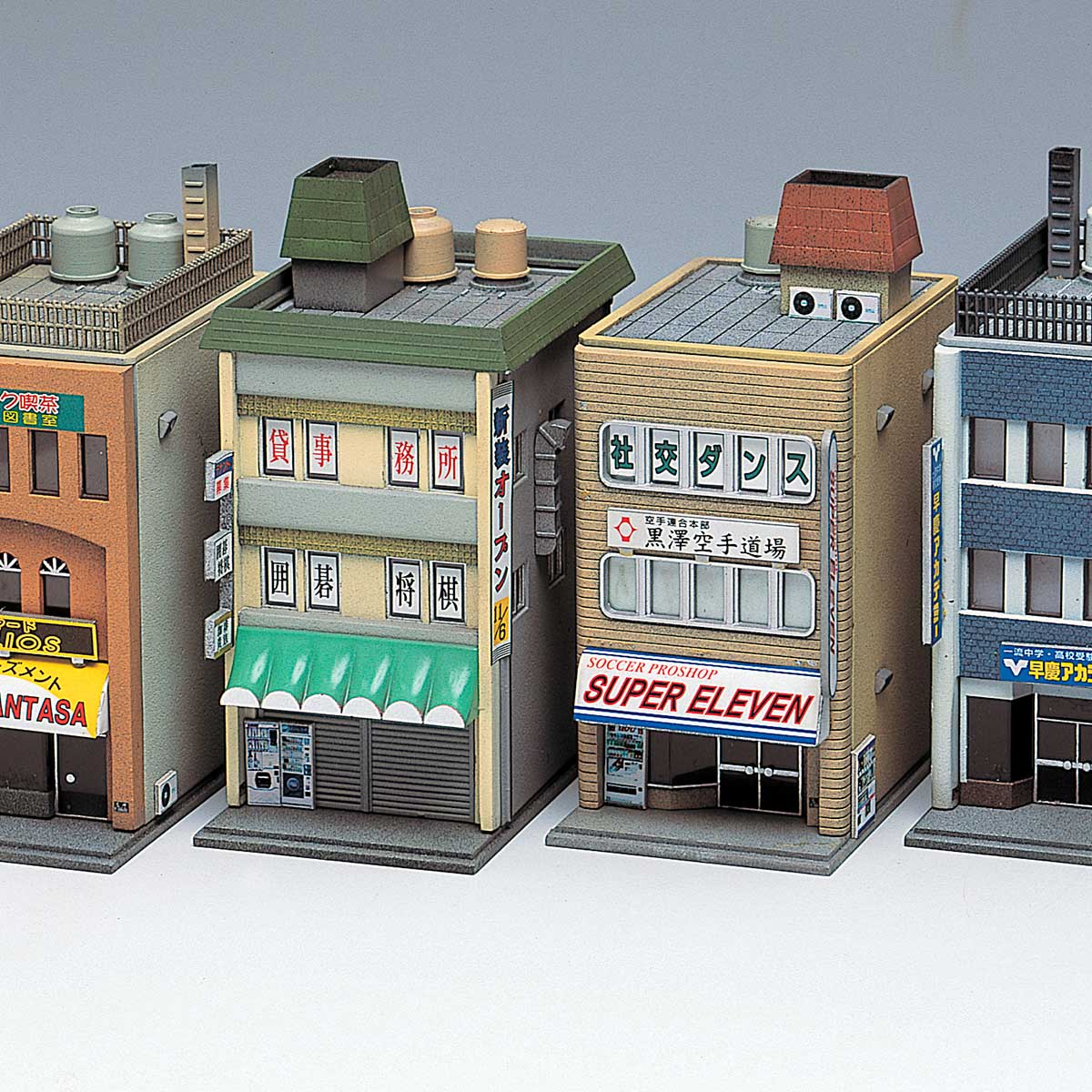 2157＞商業ビル 3F（4棟入り）｜ストラクチャーキット｜Nゲージ鉄道