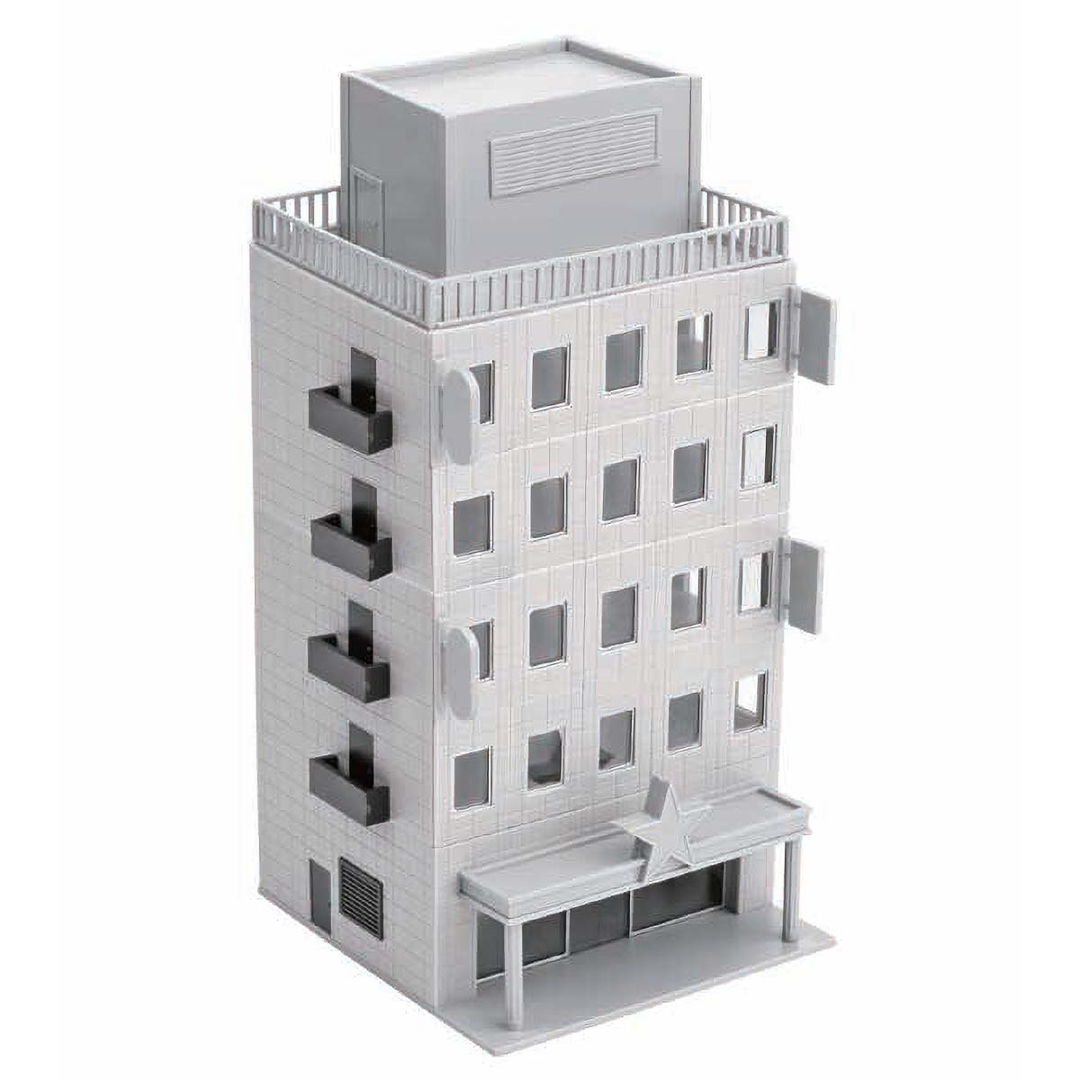 2187＞ビジネスビル基本5階建｜ストラクチャーキット｜Nゲージ鉄道模型