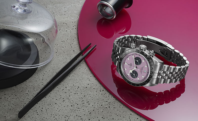 チューダー(TUDOR) 2024新作 ピンクカラーのダイアルでチューダー