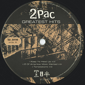 2Pac / Greatest Hits(4LP) / Death Row/Interscope 1998 USオリジナル
