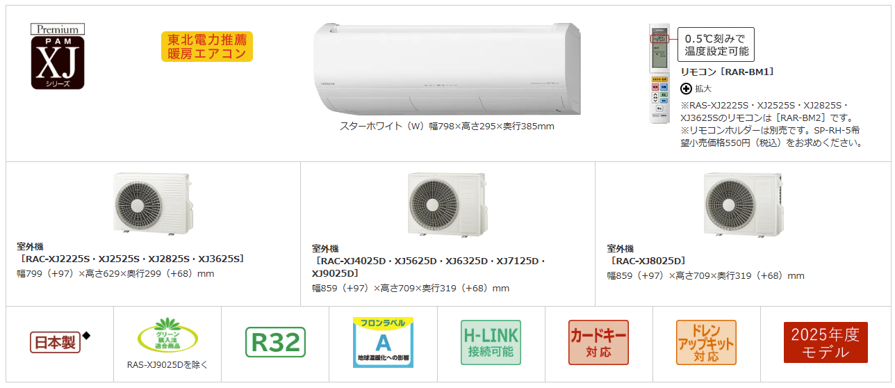 HITACHI(日立) 7.1kW 単相200V 主に23畳用 ルームエアコン 『白く