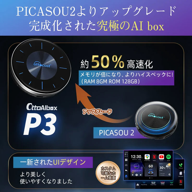 D-MAX / Ottocast(オットキャスト) OttoAiBox P3 PCS46