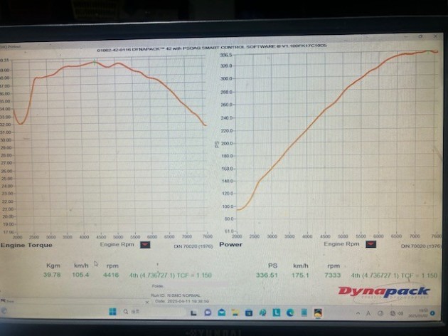 フェアレディZ Z34 7AT ECUセッティング 336馬力！｜チューニング