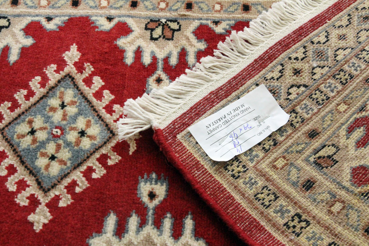 パキスタン段通玄関マットP69-9257 46×79cm | ラグマット・玄関マット