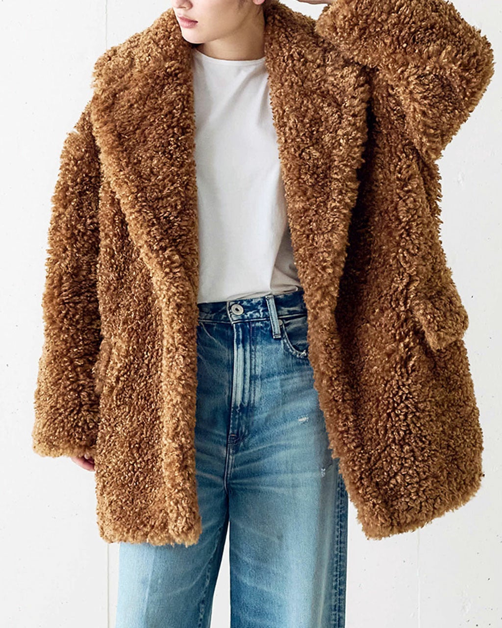 エコファー・ダブルブレストコート/DoCLASSE