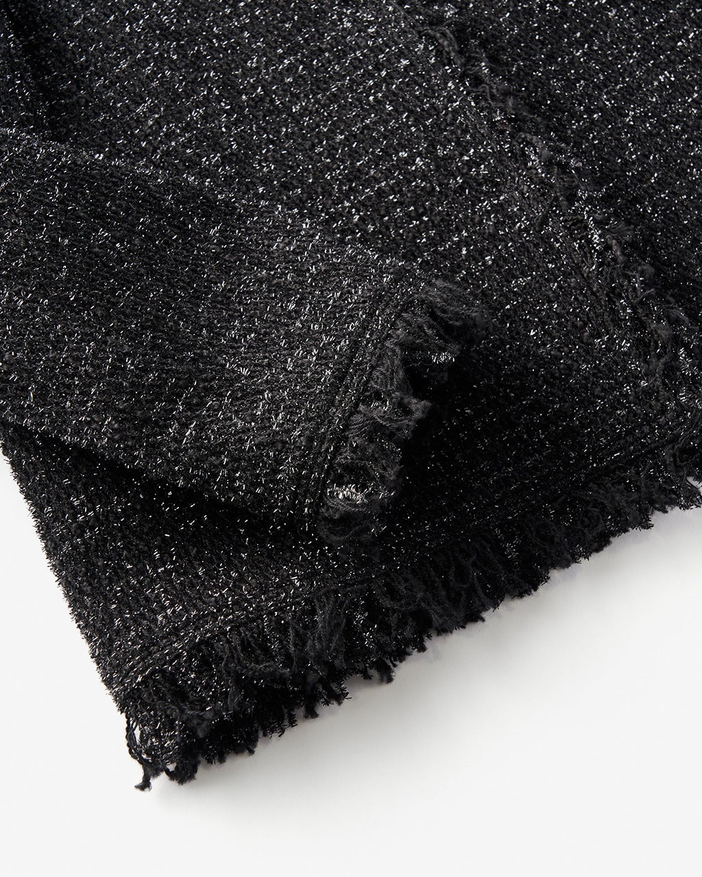 ラメツイード・ノーカラージャケット/DoCLASSE