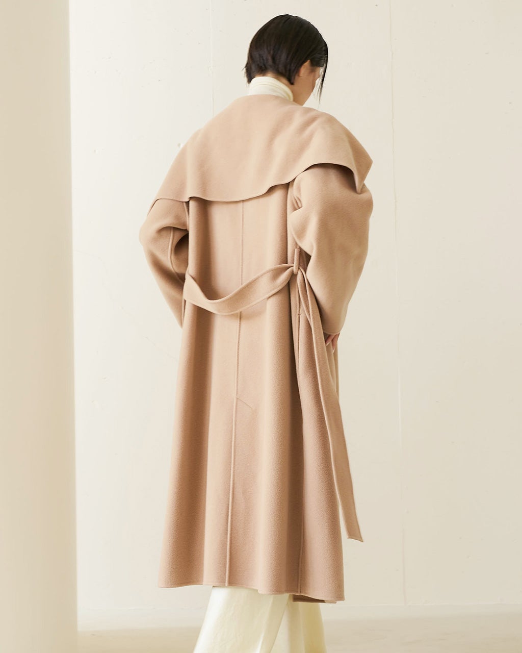 イタリアンダブルフェイス・ストールコート/DoCLASSE