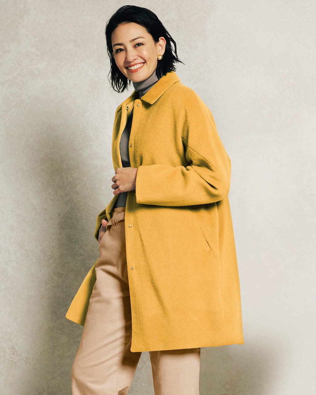 マジカルサーモ リバーシブル・ウールコート/ステン/DoCLASSE