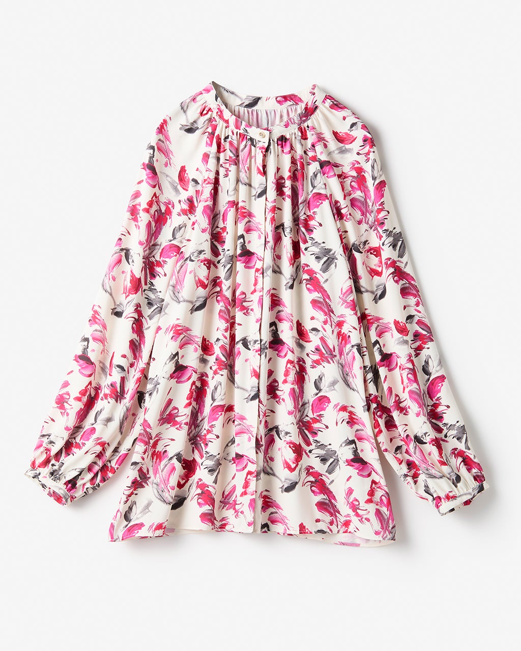 ジョーゼット・フラワープリントブラウス/DoCLASSE