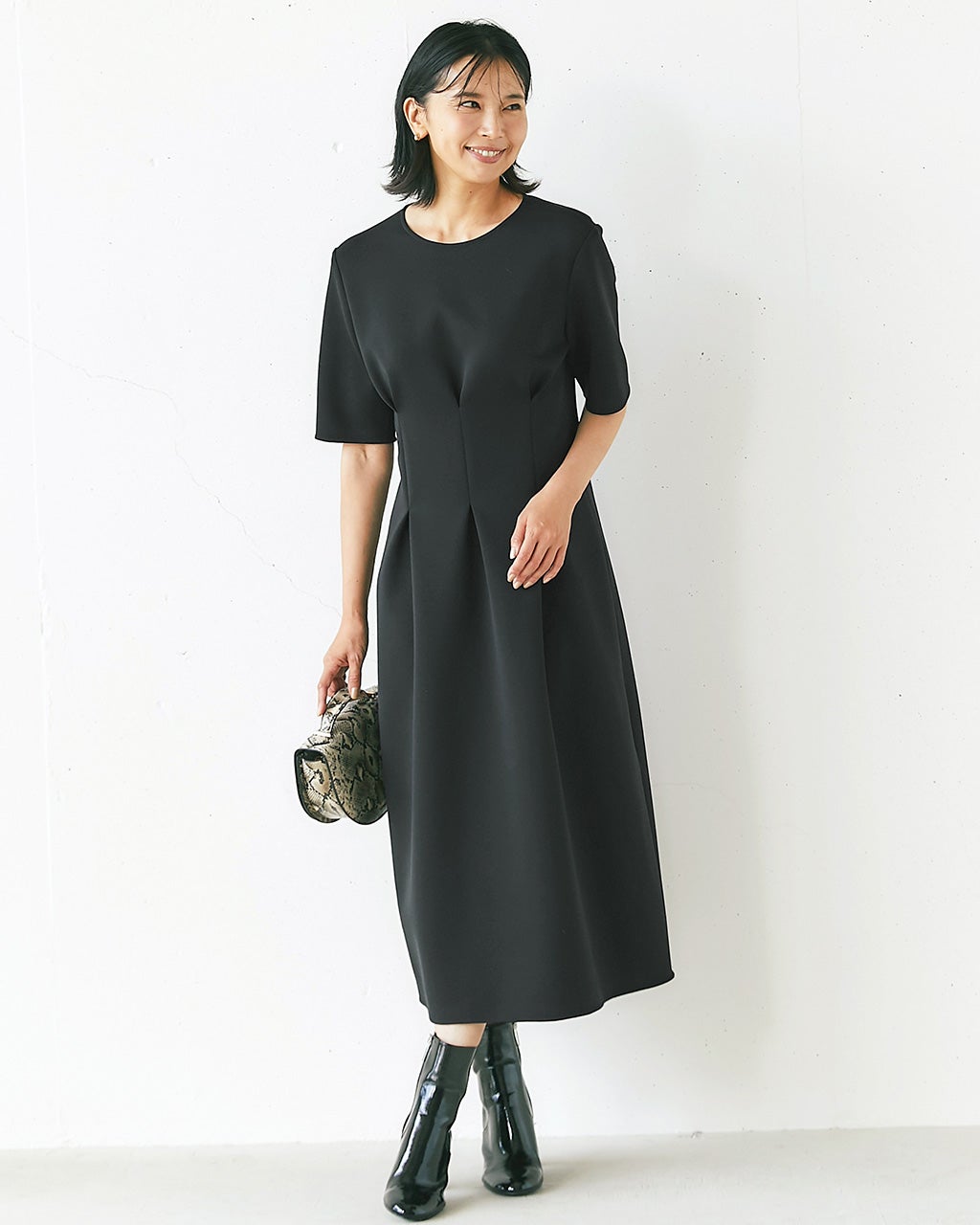 トリアセスキューバ・フィット＆フレアワンピース/DoCLASSE