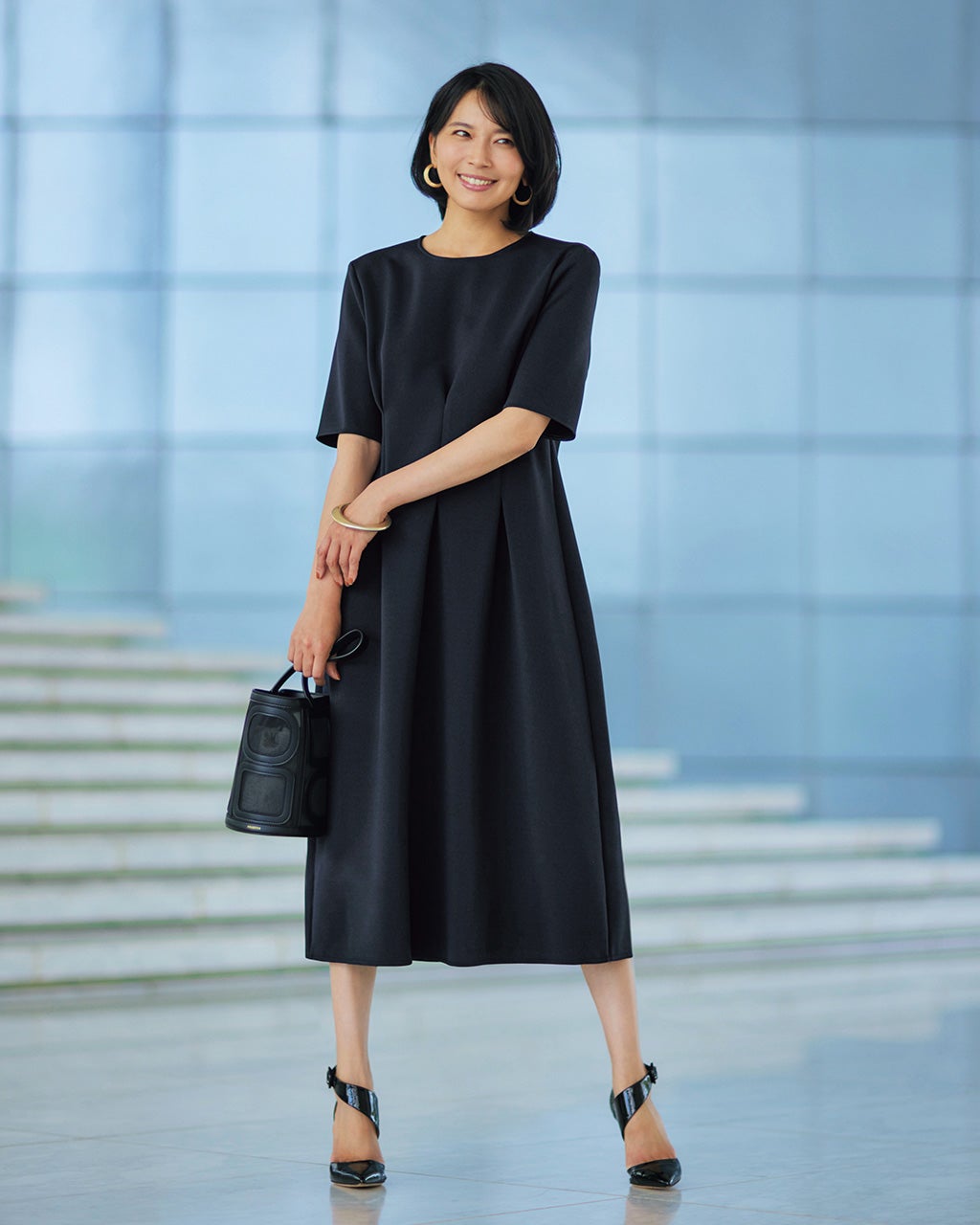 トリアセスキューバ・フィット＆フレアワンピース/DoCLASSE