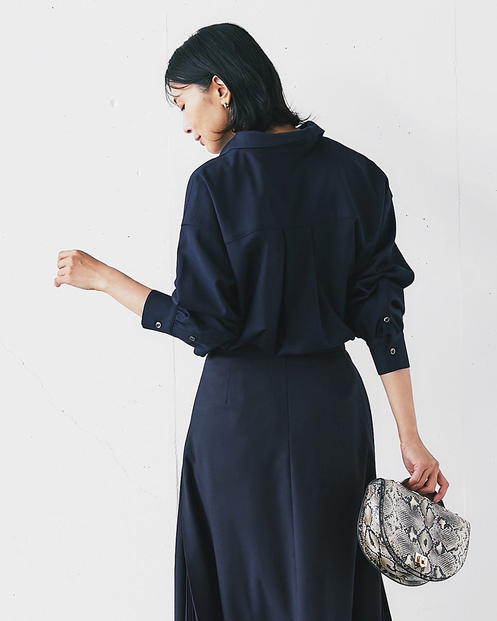 ウールサキソニー・フォルムシャツ/DoCLASSE